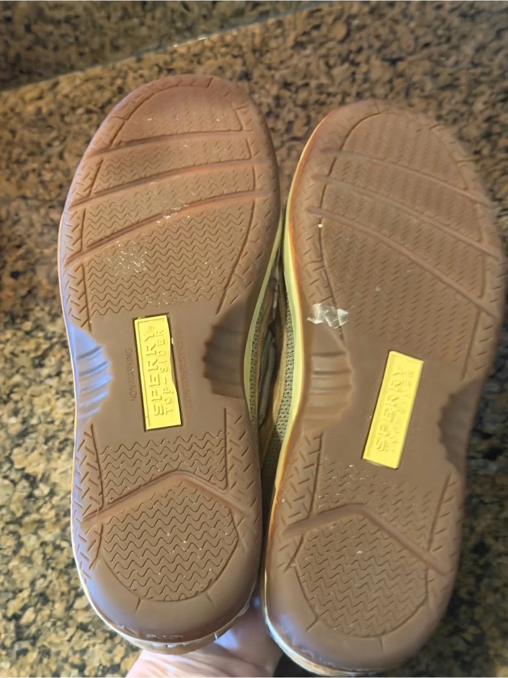 Sperry Light Tan cream  Boat Shoes size 8 leather breathable casual
